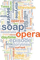 Image showing soap opera wordcloud concept illustration