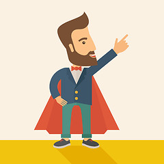 Image showing Superhero Businessman