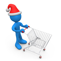Image showing Christmas Shopping