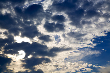 Image showing in busto   varese abstract   ckoudy sky and sun beam