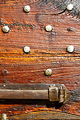 Image showing italy  patch lombardy      abstract   rusty brass  knocker  