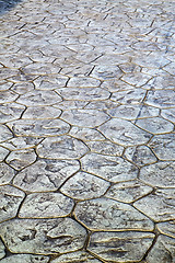 Image showing in   asia  bangkok thailand abstract pavement cross stone step  