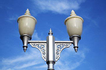 Image showing bangkok  street lamp in the sky   palaces  temple   abstract  