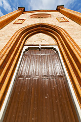 Image showing villa cortese italy   church   rose window