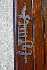 Image showing castellanza blur   abstract     curch  closed wood   cross