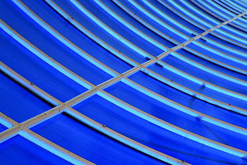 Image showing plastic abstract asia  kho phangan pier roof lomprayah    in tha