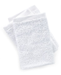 Image showing white spa towels