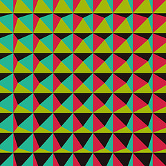 Image showing Abstract 3d geometric pattern. Polygonal background. 