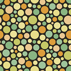 Image showing Seamless festive background from circles.  Vector Illustration. 