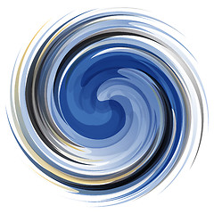 Image showing Colorful abstract icon. Dynamic flow illustration.