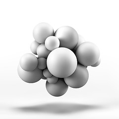 Image showing Molecule. 3D concept illustration. Vector template.