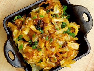 Image showing Fried Cabbage