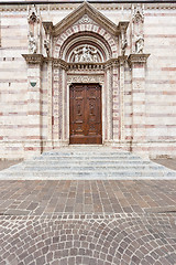 Image showing old wood  door