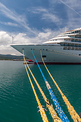 Image showing Cruise ship in the port