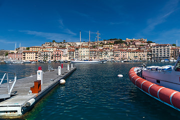 Image showing Panorama of Porto Azzurro on Elba Island, Italy