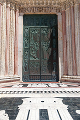 Image showing old metal door