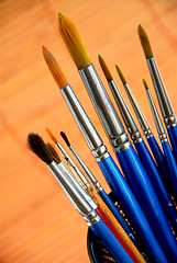 Image showing Paintbrushes holder