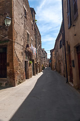 Image showing narrow street of the old city in Italy