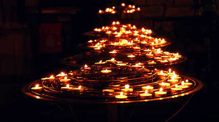 Image showing Burning candles