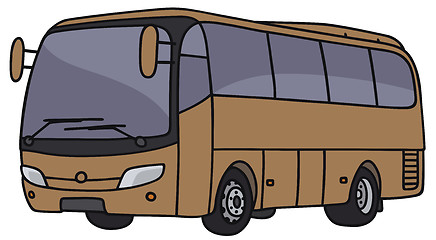 Image showing Brown bus
