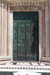 Image showing old metal door