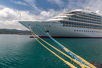 Image showing Cruise ship in the port