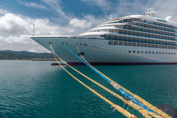 Image showing Cruise ship in the port