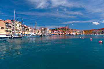 Image showing Panorama of Porto Azzurro on Elba Island, Italy