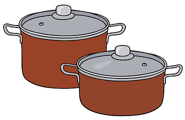 Image showing Red pots