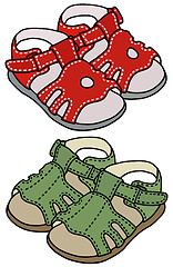 Image showing Child´s sandals