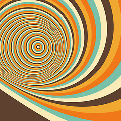 Image showing Abstract swirl background. Pattern with optical illusion. 