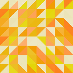 Image showing Geometric triangles background. Mosaic. 