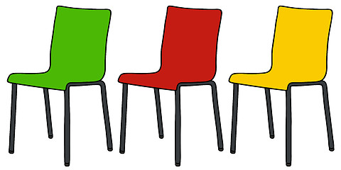 Image showing Color chairs