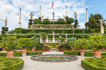 Image showing park on the island of Isola Bella. Italy