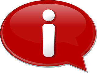 Image showing Information word speech bubble illustration