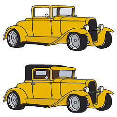 Image showing Yellow hot rods