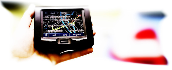 Image showing Gps in a man hand.