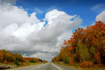 Image showing Fall highway