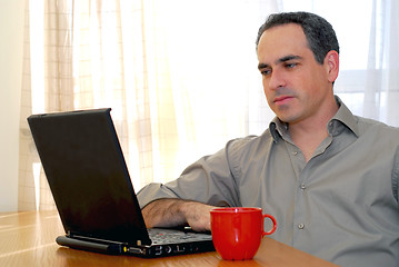 Image showing Man with laptop