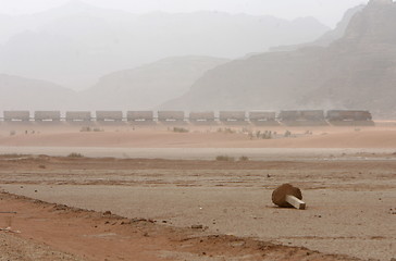 Image showing ASIA MIDDLE EAST JORDAN WADI RUM