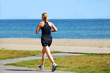 Image showing Running woman