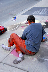 Image showing Street artist