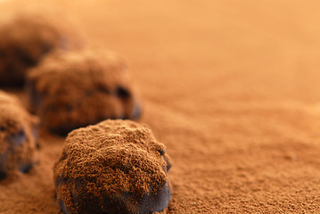 Image showing Chocolate truffles