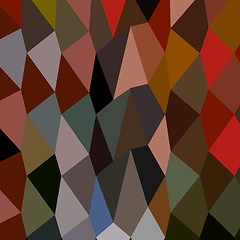 Image showing Burnt Umber Abstract Low Polygon Background