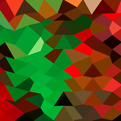 Image showing Bice Green Abstract Low Polygon Background