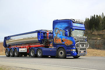 Image showing Scania R620 Asphalt Truck Road Runner