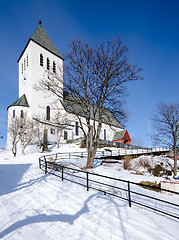 Image showing Church of Svolvaer on a sunny day