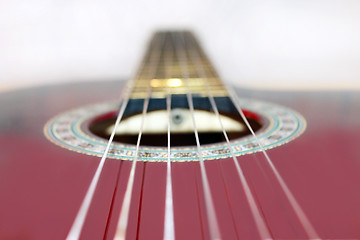 Image showing strings on the guitar