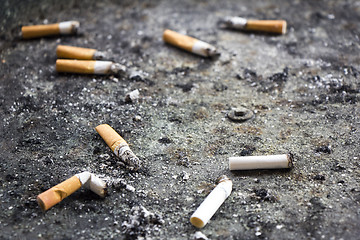 Image showing Dirty ashtray