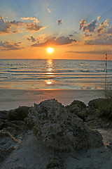 Image showing Ocean Sunset